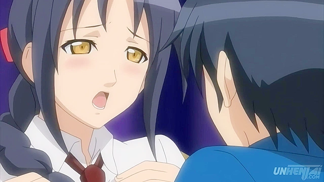 School Girl Flashes Her Pussy to Her Crush in Uncensored Hentai [Subtitled]