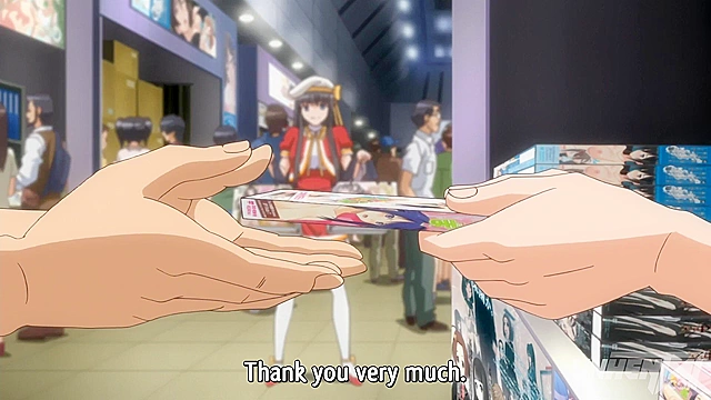 Subtitled Hentai, Sneakily Fingering My Step Sister in Public, Damn!