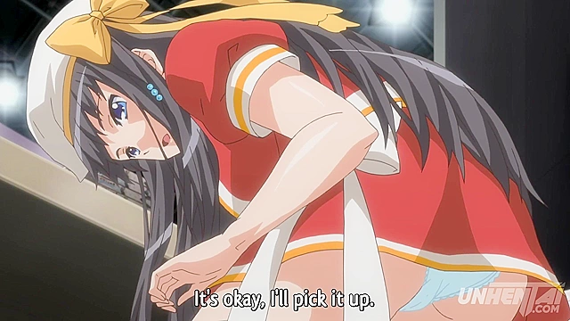 Subtitled Hentai, Sneakily Fingering My Step Sister in Public, Damn!