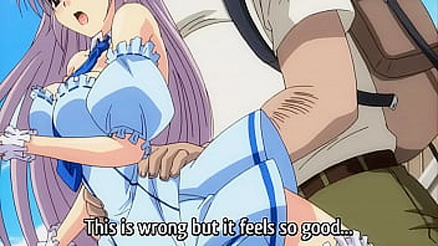 Busty Teen Gets Handled by Creepy Stranger in Public - Hentai [Subtitled]