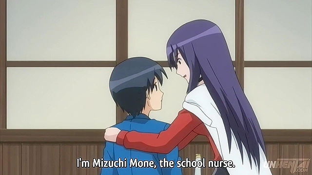Busty School Nurse Rides Her Young Patient Hard in Uncensored Hentai [Subtitled]