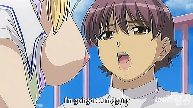 Hentai, Busty Student Gets Wild in Class [Uncensored, Subtitled]