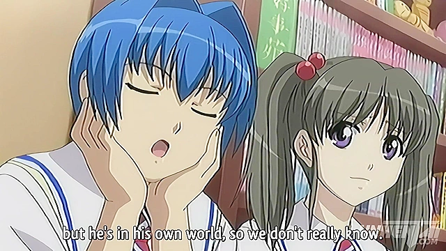 Hentai, Busty Student Gets Wild in Class [Uncensored, Subtitled]