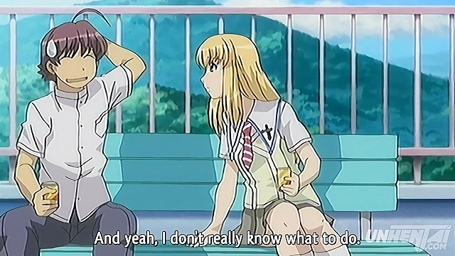 Hentai, Busty Student Gets Wild in Class [Uncensored, Subtitled]