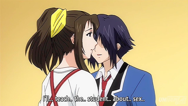 Hentai, Busty Step Mom Fucks Her Innocent Step Daughter with a Savage Sex Lesson [Subtitled]