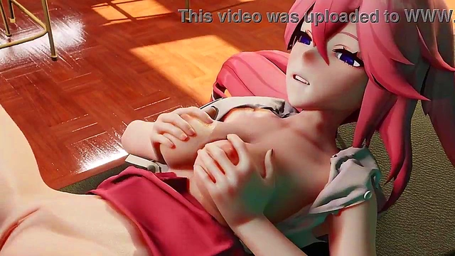 Erika Hatami & Kirino Intense Anime Sex Scene With Big Boobs And Creamy Finishing