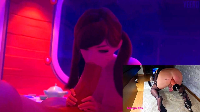 Silver-Haired Anime Babe Gives Tittie Love Before Doggy Style Facial Orgasm