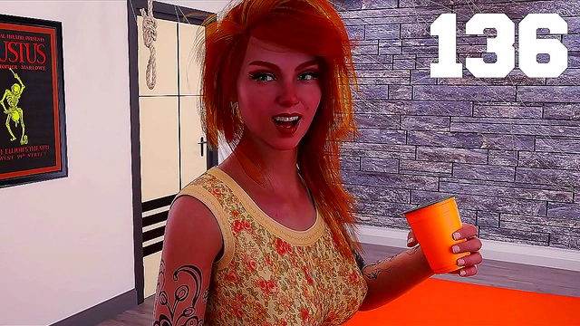 Nadia's Treasure Anime Babe Gets Group Orgy Gangbang Cums!