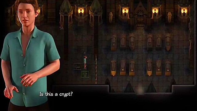 Blonde Skinny Anime Babe Gets Hardcore Blowjob & Anal In A Realistic Game World