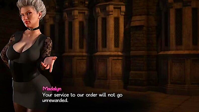 Blonde Skinny Anime Babe Gets Hardcore Blowjob & Anal In A Realistic Game World