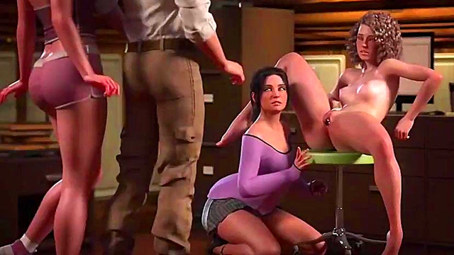 Freaky Girl With Tiny Tits Gives Spanking Then Rides Giant Dick In Anime Style