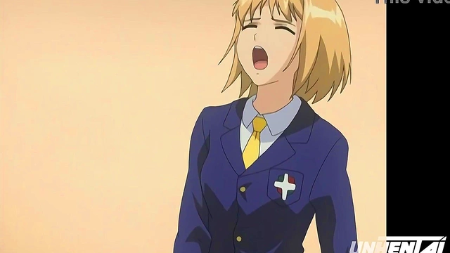 First-Time Pole Dance with Anime Chick Gets Her Wet!