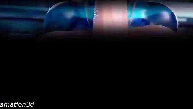 SewyNadia's Anime Babe Gets Plowed Hard by Animated Dick Monster for Cumsession