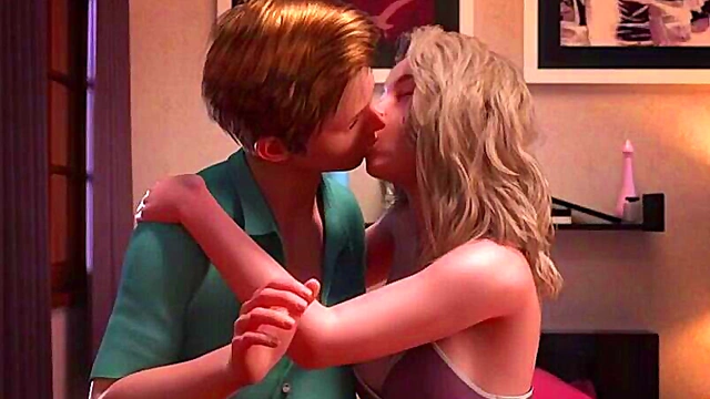 Blonde With Big Tits Sucks Dick And Gets Facial Cumshot