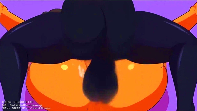 Hot Anime Lesbians Dare Each Other for Blowjob Threesome Fun