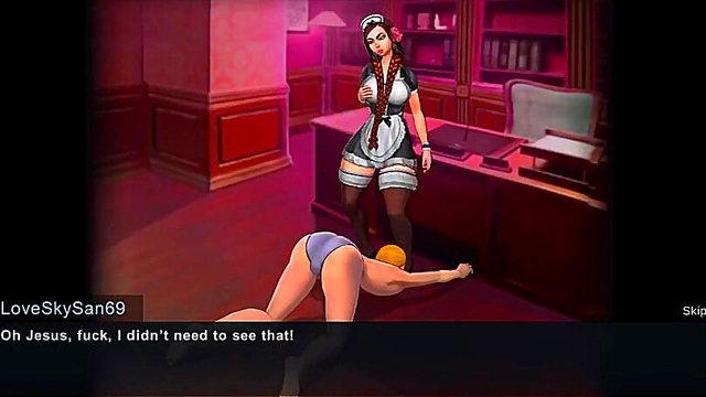 Horny Anime Babe Gets Fucked Hard for Sizzling 3D Visual Novel Orgasm Scene