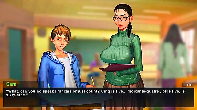 Horny Anime Babe Gets Fucked Hard for Sizzling 3D Visual Novel Orgasm Scene