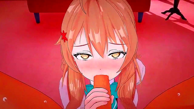 Stepsis Big Tits Turn Him On He Fucks Her Pussy Hard in Anime Fantasy Scene