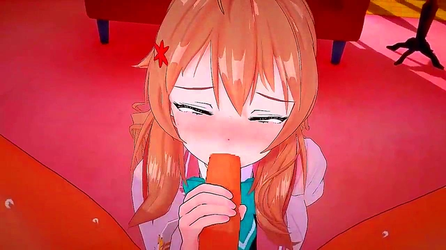 Stepsis Big Tits Turn Him On He Fucks Her Pussy Hard in Anime Fantasy Scene