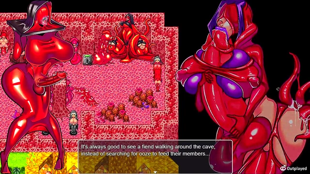 Succubus Youkai Buster Seduces Hero With Tempting Blowjob & Game Tactics