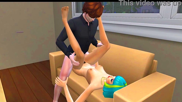 Komi-san Gives Intense Blowjob Then Gets Fucked Hard For Anime Cumshot