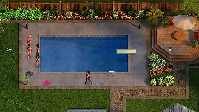 Horny Anime Boss Gets Off Watching Submissive Visual Novel Scene Live