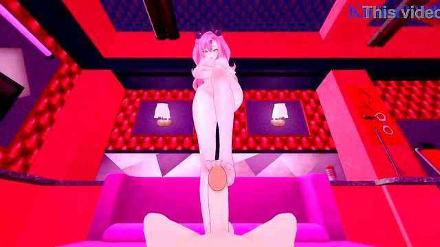 Seductive Step-Sister in Anime Visual Novel Gets Hardcore 3D Sex Action!