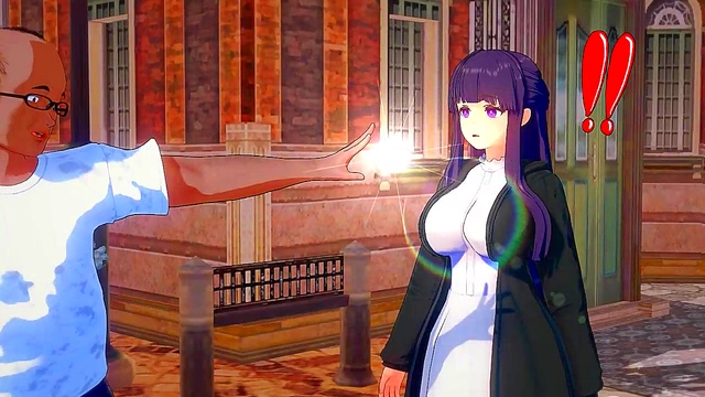 Busty Anime Blondes Share His Cock - One for Love, Another for Ecstasy Load Release!