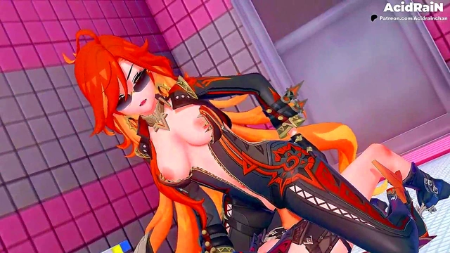 Sexy 3D Demi-Eve Dominates Space in Subverse for Sensual Anime Pleasure