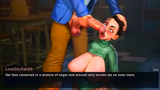 Horny Youkai Buster Gets Fucked By Monster Girls In Anime Game Sex Scene