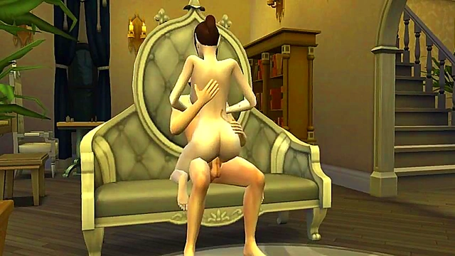 S Asuna Gives Blowjob & Gets Fucked Hard for Creampie Load!