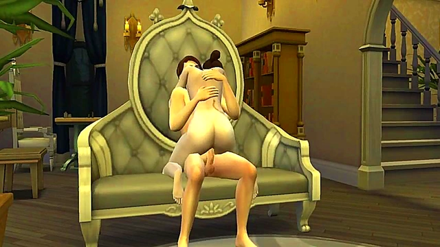 S Asuna Gives Blowjob & Gets Fucked Hard for Creampie Load!