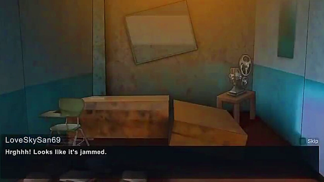 Horny Anime Babe Sucks And Fucks Her Visitor In A Steamy Visual Novel