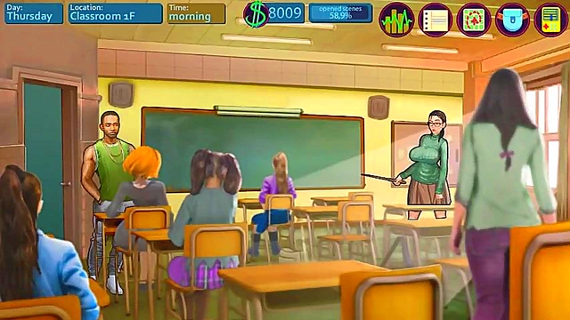 Horny Anime Babe Sucks And Fucks Her Visitor In A Steamy Visual Novel