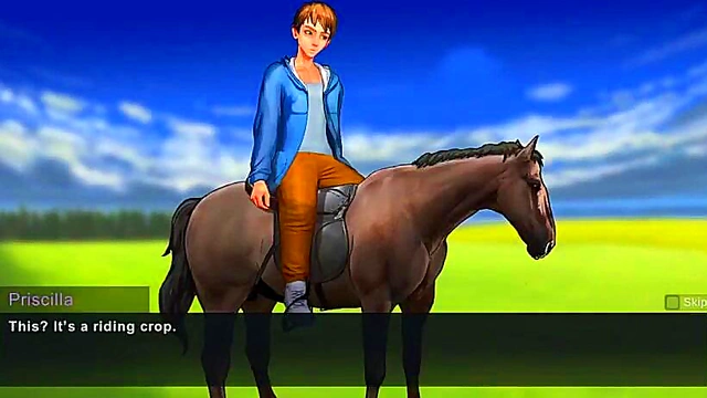 Horny Anime Babe Sucks And Fucks Her Visitor In A Steamy Visual Novel