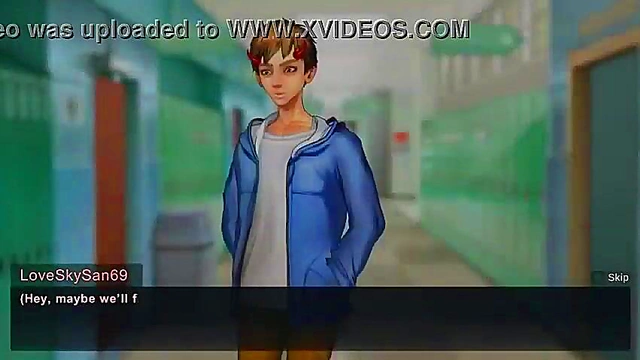 Horny Anime Babe Sucks And Fucks Her Visitor In A Steamy Visual Novel