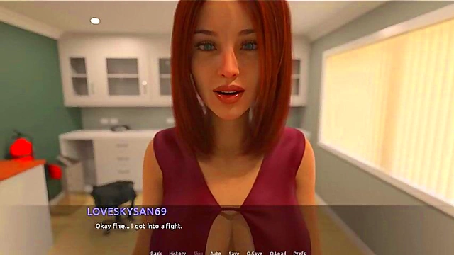 Big-Ass Anime Babe Gives Sultry Blowjob Then Rides His Hard Dick Deeply