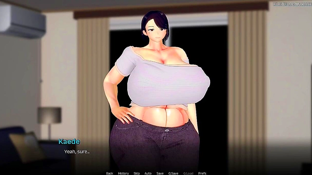 Naked Boss Gives Hot Anime Blowjob & Gets Hardcore Anal Cumshot