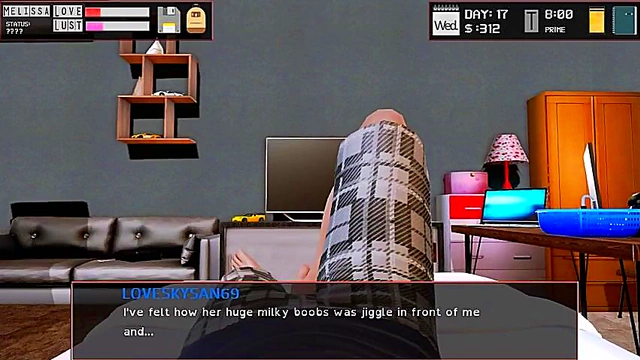 Succubus Half-Breed Faps To Redhead Milf Futanari's Huge Cock!