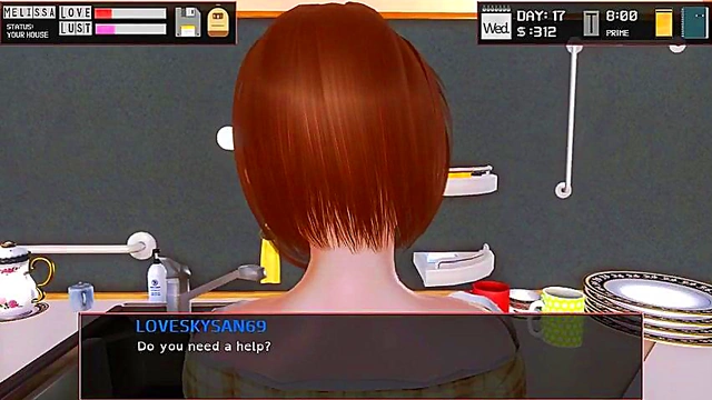 Succubus Half-Breed Faps To Redhead Milf Futanari's Huge Cock!