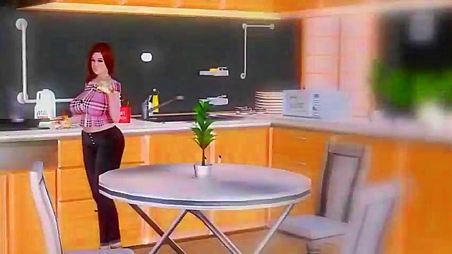 Succubus Half-Breed Faps To Redhead Milf Futanari's Huge Cock!