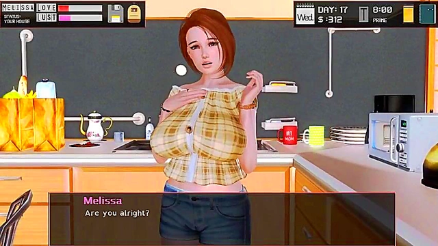 Succubus Half-Breed Faps To Redhead Milf Futanari's Huge Cock!