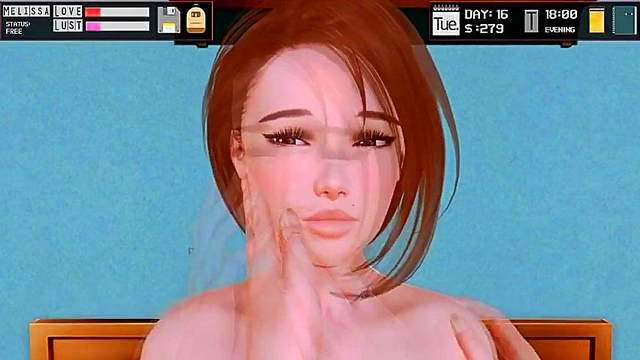 Succubus Half-Breed Faps To Redhead Milf Futanari's Huge Cock!