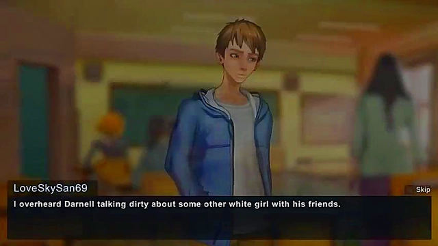 Hentai Anime Couple Enjoy Hot Sex In Fantasy World Visual Novel Scene