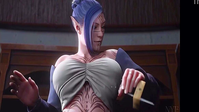 Naughty 3D Manga Tilly Satisfies Giant Dick With Toys & Anal Sex Play