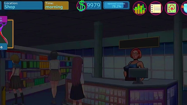 Big-Titted Anime Babe Gets Saved by Stud for Steamy Blowjob & Hardcore Sex Scene