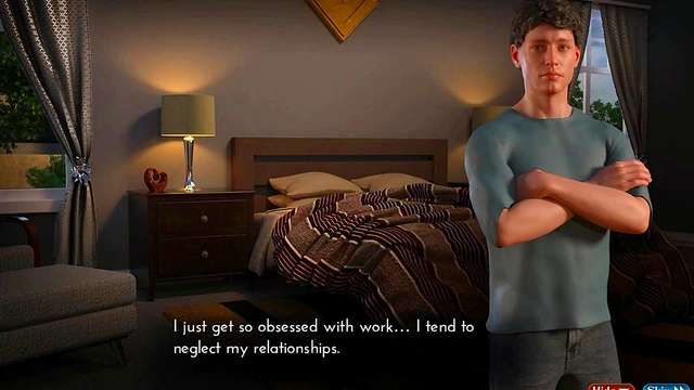 He's Back! Sexy Anime Babe Gets Her Pussy Fucked by Dick in 3D Visual Novel Fantasies