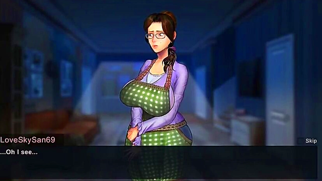 Horny Anime Babe Seduces Visitor for Steamy 3D Sex Adventure Gameplay Fantasy