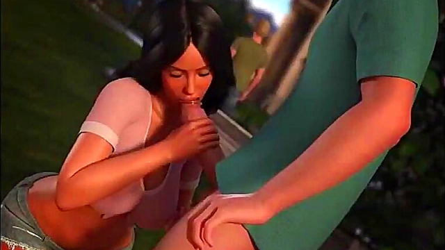 Sexy Anime Babe Craves Summer Lovemaking With Her Handsome Lover