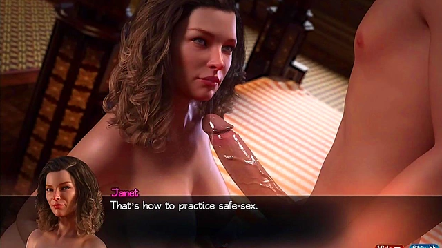 Horny Anime Babe Gets Fucked Hard by Handyman for Sexy Visual Novel Pleasures